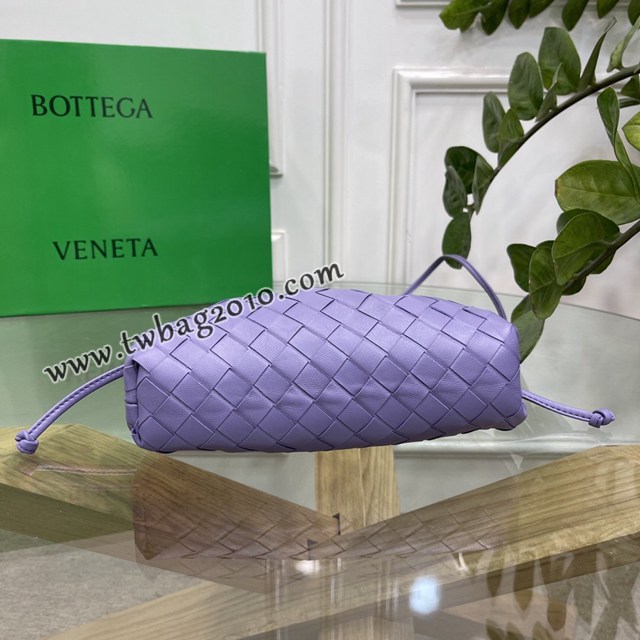 Bottega veneta高端女包 98061 寶緹嘉粗格編織羊皮雲朵POUCH手拿包 BV經典款女包  gxz1159